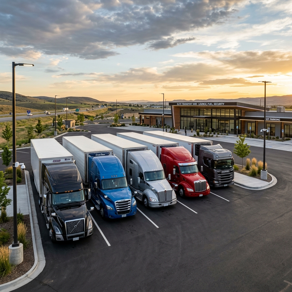 Truck Parking in City